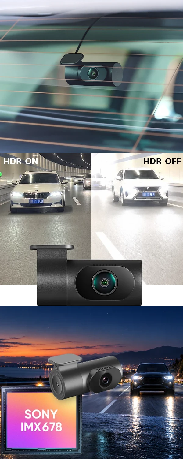 Zadní kamera 4K HDR – detailní obraz za autem